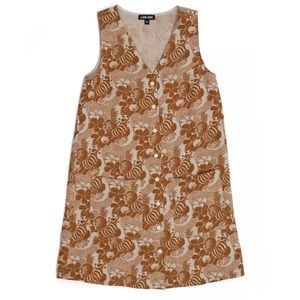 NWOT Ilana Kohn Audrey Dress, pineapple print, mini dress, 3X, XXL